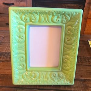 Beautiful Green 5x7 Ceramic Frame